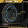 Felixstory 10x2.125 Solid Tire, Replacement for 50/75-6.1, 10x2, 10x2/54-152 Original Tire, Fit for Hiboy S2/S2R Plus, VOLPAM SP06, Gotrax GXL V2, Aovopro ES80, isinwheel S9 Pro Electric Scooter, Blue view 3