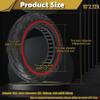 Felixstory 10x2.125 Tubeless Solid Tire Fit for Ninebot F25/ F30/ F40/ F65/ D40X/ D18W/ D28U/ D38U Hiboy S2 Pro Max Gotrax G4 Turboant 7X Pro Inflatable 10 inch Pneumatic Tire Replacements, Red 2PCS view 3