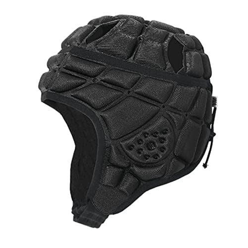 Kids Flag Football Helmet, Youth Soft Shell Helmets for 7 V 7 Football, Adjustable Padded Rugby Headgear Scrum Cap Soccer Helmet Lightweight Protective Sports Gear for Boys & Girls