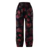 MALAIDOG Trendy Summer Capri Pants for Women Cotton Linen Loose Fit Elastic Waisted Wide Leg Cropped Lounge Trousers view 2