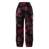 MALAIDOG Trendy Summer Capri Pants for Women Cotton Linen Loose Fit Elastic Waisted Wide Leg Cropped Lounge Trousers view 4
