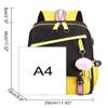 JiaYou Teen Girls Laptop Backpack Junior Middle School Daypack with USB Charge Port(Yellow,19 Liters) view 2