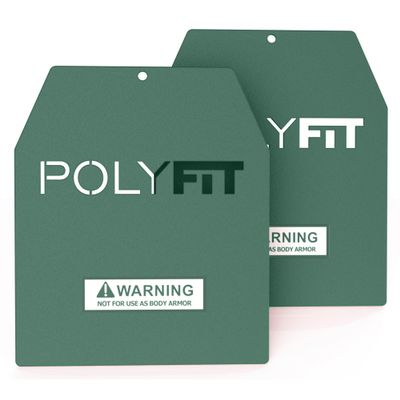 Weight Vest Plates - Weighted Plates for Strength Training Weight Vests - 14lb (Pair) - Green