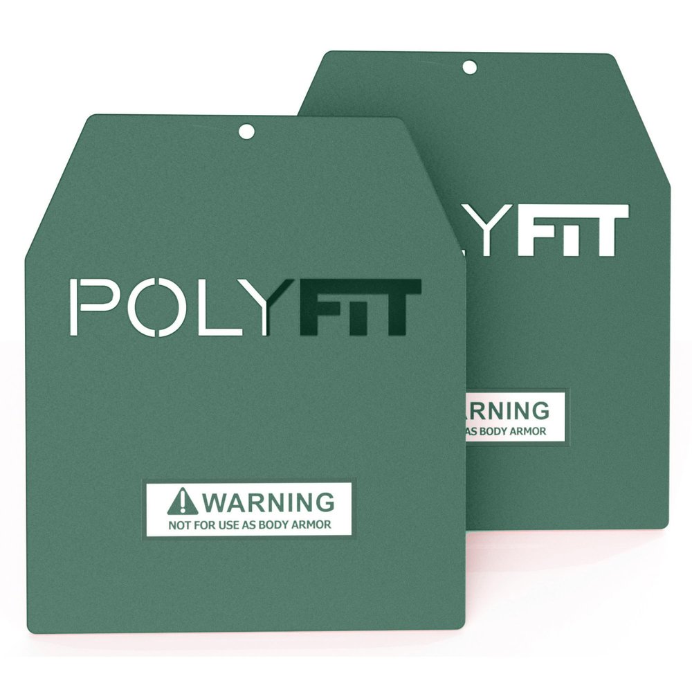 Weight Vest Plates - Weighted Plates for Strength Training Weight Vests - 14lb (Pair) - Green