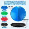 Jerify 4 Pcs Wiggle Seat Flexible Inflated Wobble Cushion Stability Balance Pad Balance Disc Sensory Seat for Men Women Fitness Physical Exercise Improving Posture Home Office(Colorful) view 2
