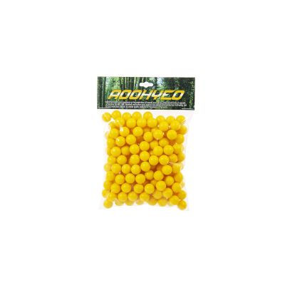 AOOHYEO Reusable Rubber Paintballs 200X.50 Cal - Indoor Shooting Training Outdoor Self-Defense Balls 0.50 Caliber Solid Soft Recycle Paint Balls