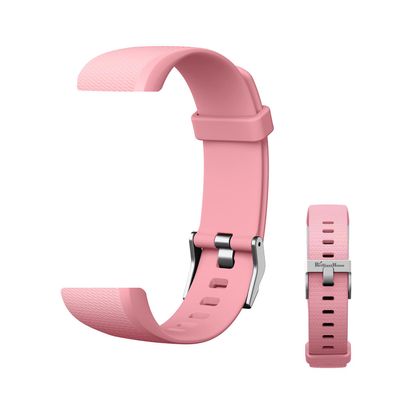 Wrist Bands Replacement for S5 Fitness Tracker (for All Brands) Replacement Band (NOT A WATCH) Slim Fitness Tracker Band Activity Tracker 5 Color Adjustable Wristband Black Blue Grey Purple (Pink)