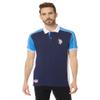 U.S. Polo Assn. Slim Fit Short Sleeve Double Collar Pique Knit Polo Shirt Classic Navy SM view 1
