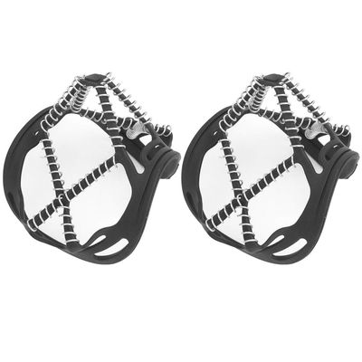 Pilipane 1 Pair Traction Spring Spike Shoe Covers for Snow Climbing Mountaineering, Outdoor Ski Ice Crampons, for Snow Ground Hiking Climb for Snow Boots and Shoes for Walking Fishing Jogging