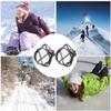 Pilipane 1 Pair Traction Spring Spike Shoe Covers for Snow Climbing Mountaineering, Outdoor Ski Ice Crampons, for Snow Ground Hiking Climb for Snow Boots and Shoes for Walking Fishing Jogging view 2