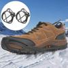 Pilipane 1 Pair Traction Spring Spike Shoe Covers for Snow Climbing Mountaineering, Outdoor Ski Ice Crampons, for Snow Ground Hiking Climb for Snow Boots and Shoes for Walking Fishing Jogging view 4