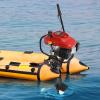 Cbhfmljd Hangkai 4-Stroke 6HP Outboard Motor, Boat Motor Heavy Duty Outboard Boat Motors Inflatable Marine Fishing Boat Yacht Engine with Air Cooling System view 3