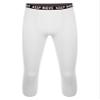 dPois Compression Pants for Men Workout Running Leggings Tights Thermal Base Layer Athletic Underpants White Medium view 3