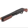 Golden Ball x Eagle 300 FPS Full Metal 3/6-Shot Pump Action Gas Airsoft Shotgun - Wood (Three & Six Burst Mode) view 1