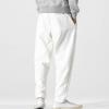 JEsilunmaMY Mens Fleece Sweatpants Elastic Waist Loose Lounge Pants with Pockets Warm Winter Stretch Athletic Jogger Trousers (White,Medium) view 3