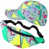 Sotiff 2 Pcs Retro 80s 90s Outfits for Women Men 80s Fanny Pack and Hat 90s Costumes Adjustable Waist Bag Bucket Hats for Themed Party(Fresh Style) view 1