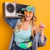 Sotiff 2 Pcs Retro 80s 90s Outfits for Women Men 80s Fanny Pack and Hat 90s Costumes Adjustable Waist Bag Bucket Hats for Themed Party(Fresh Style) view 4
