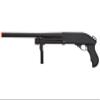 Golden Ball & Eagle M870 3/6-Shot Pump Action Gas Airsoft Shotgun w/Forend Grip - Black view 1
