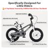 RoyalBaby Freestyle Kids Bike Boys Girls 16 Inch BMX Childrens Bicycle with Training Wheels & Kickstand for Ages 4-7 Years, Black view 3