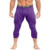 Jugaoge Mens Compression Pants Sports Leggings Running Tights Baselayer Underpants Athletic Activewear Purple XX-Large view 1