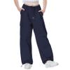 Rolanko Parachute Pants for Girls Y2K Cargo Pants Trousers with Pockets Harajuku Jogger Pants for Kids Streetwear (Navy, 10-12) view 1