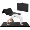 BLKMTY Gymnastics Mats, 4'x10'x2'' Folding Exercise Mat Gym Yoga Aerobics Fitness Mats Kids' Gymnastics Tumbling Mat with Carrying Handles for Home Gym Exercise&Play Gym, Black view 1