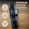 warreplica Leather Western Gun Holster Heritage 22 Holster .38 .44 .45 .357 .358 Cowboy Holsters for Revolvers 4" to 8" Approx Heritage Rough Rider Leather Holster view 4