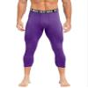 dPois Compression Pants for Men Workout Running Leggings Tights Thermal Base Layer Athletic Underpants Purple XX-Large view 1
