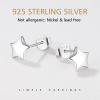 Sterling Silver Star Stud Earrings for Women Cute Small Everyday Tiny Earring Studs for Wife 925 Ear Studs Hypoallergenic Jewelry view 3