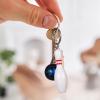 10CS Bowling Pins Keychain: Mini Bowling Ball Keychain Pendants Sport Party Favors Hanging s for Bag Charms Souvenir (Random Color) view 2