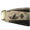 Scrimshaw Rigging knife with Humpback Whale, Ship and Compass Rose view 2