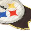 FOCO Pittsburgh Steelers NFL Wood State Sign view 3