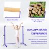 GOFLAME Ballet Barre Portable, 51 Freestanding Dancing Bar with 4-Position Adjustable Height for Kids & Adults, Fitness Stretching Bar with Foot pads for Home, Gym, Dance Room, Easy Assembly (Purple) view 4