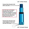 Lower Unit Extension Adapters Fits Volvo Penta (3/8 inch x 3/8 inch and 3/8 inch x 10mm-1.5) view 2