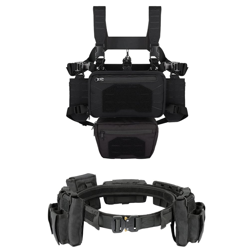 YAKEDA Tactical Chest Mini Rig & Battle Duty Belt