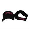 Black and Pink Carolina Girl North South SC NC Embroidered Visor hat Cap view 1