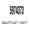 Malibu Setter Boat Raised Emblem Decal Sticker view 4