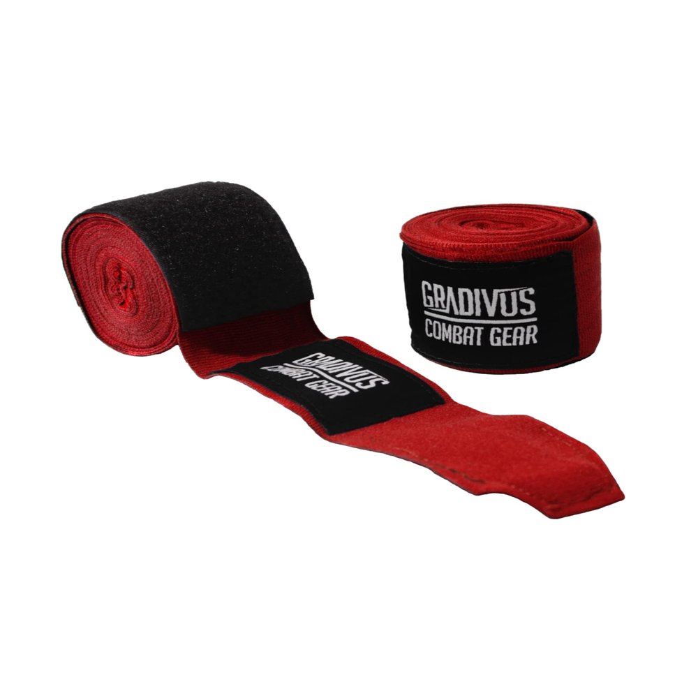 Boxing Hand Wraps by GRADIVUS (Red Corner)