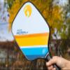 Gamma Sports Micron 5.0 Pickleball Paddle, Quantum Series Composite Pickleball Paddle with Polypropylene Core and Honeycomb Grip, Blue and Orange, 4 (1/8) view 3