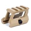 AT3 Tactical PRO-Mount Red Dot Riser Mount - .83 or 1 Inch Height - for RD-50 Red Dot Sight & Picatinny Mini Reflex Sights (.83 Inch - FDE) view 3