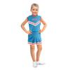 Little King NCAA Toddler/Youth Girls Team 2 Piece Cheer Dress-Ole Miss-Powder Blue-2T view 1