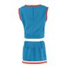 Little King NCAA Toddler/Youth Girls Team 2 Piece Cheer Dress-Ole Miss-Powder Blue-2T view 3