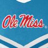 Little King NCAA Toddler/Youth Girls Team 2 Piece Cheer Dress-Ole Miss-Powder Blue-2T view 4