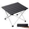 Grope Portable Camping Table with Aluminum Table Top, Folding Beach Table Easy to Carry, Prefect for Outdoor, Picnic, BBQ, Cooking, Festival, Beach, Home Use (Black-M) view 1