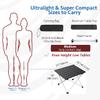 Grope Portable Camping Table with Aluminum Table Top, Folding Beach Table Easy to Carry, Prefect for Outdoor, Picnic, BBQ, Cooking, Festival, Beach, Home Use (Black-M) view 2