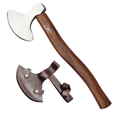 TheBoneEdge 20" Cutting Edge Polish Blade Hunting Axe Wood Handle with Sheath