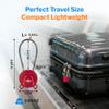 Forge TSA Approved Luggage Locks Ultra-Secure Dimple Key Cable Locks for Travel with Zinc Alloy Body- 2 Red Locks view 3