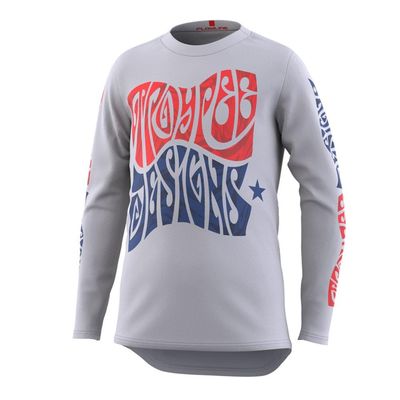 Troy Lee Designs Youth Flowline Tripper Cement LS Jersey size Medium
