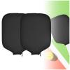 Qujior Pickleball Paddle Cover, Universal Case Size - 8.6 x 12.2 inches Racket Sleeve, Compatible with Most USAPA Standard and Elongated Pickball Paddles (2 Pack Black) view 1