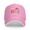60 Years Old Vintage 1963 60th Birthday Gifts Baseball Cap Men Hat Sun Hat Women Cowboy hat Dad Hat Trucker hat Pink view 2